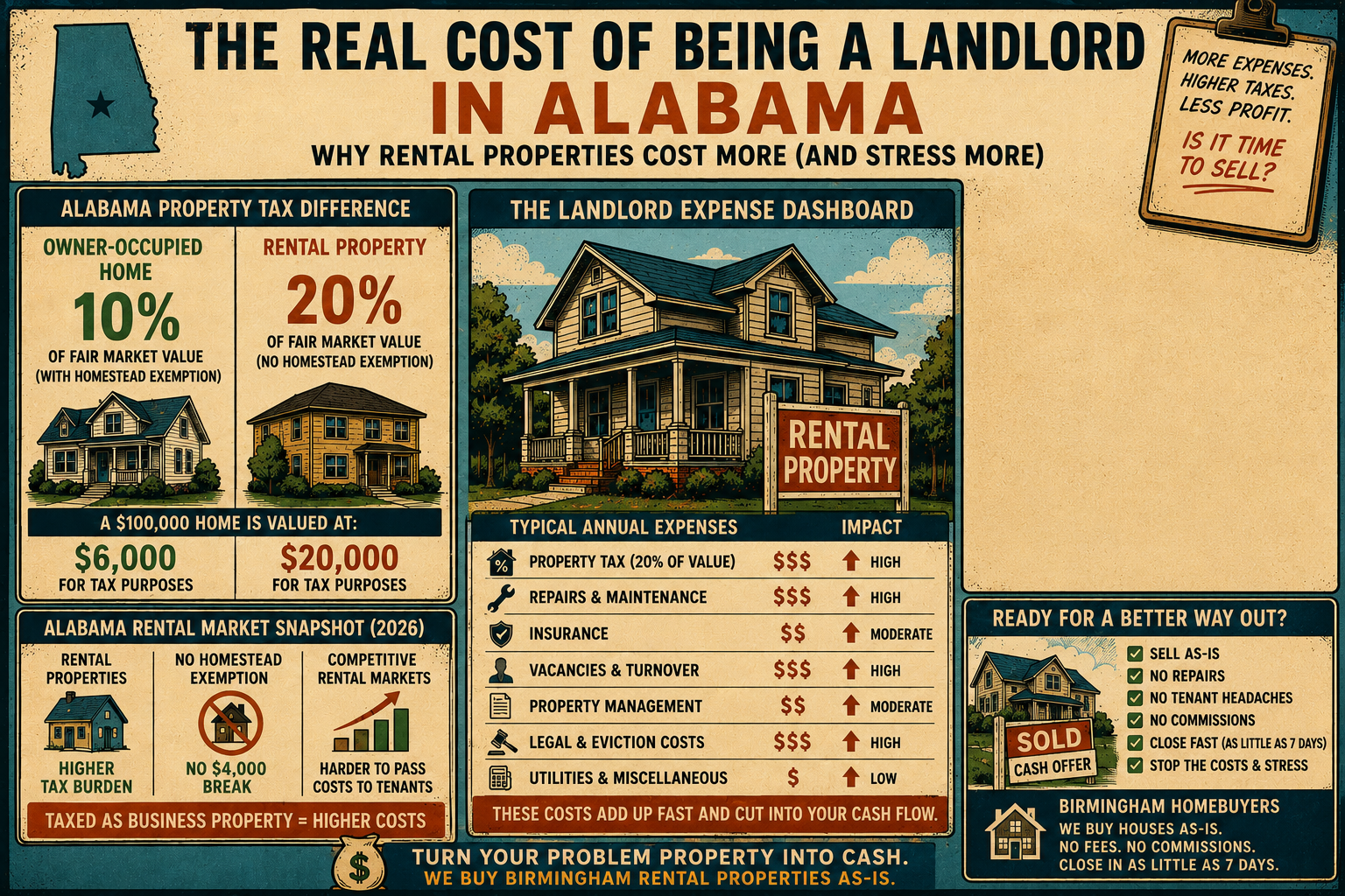 The real cost of being an Alabama landlord